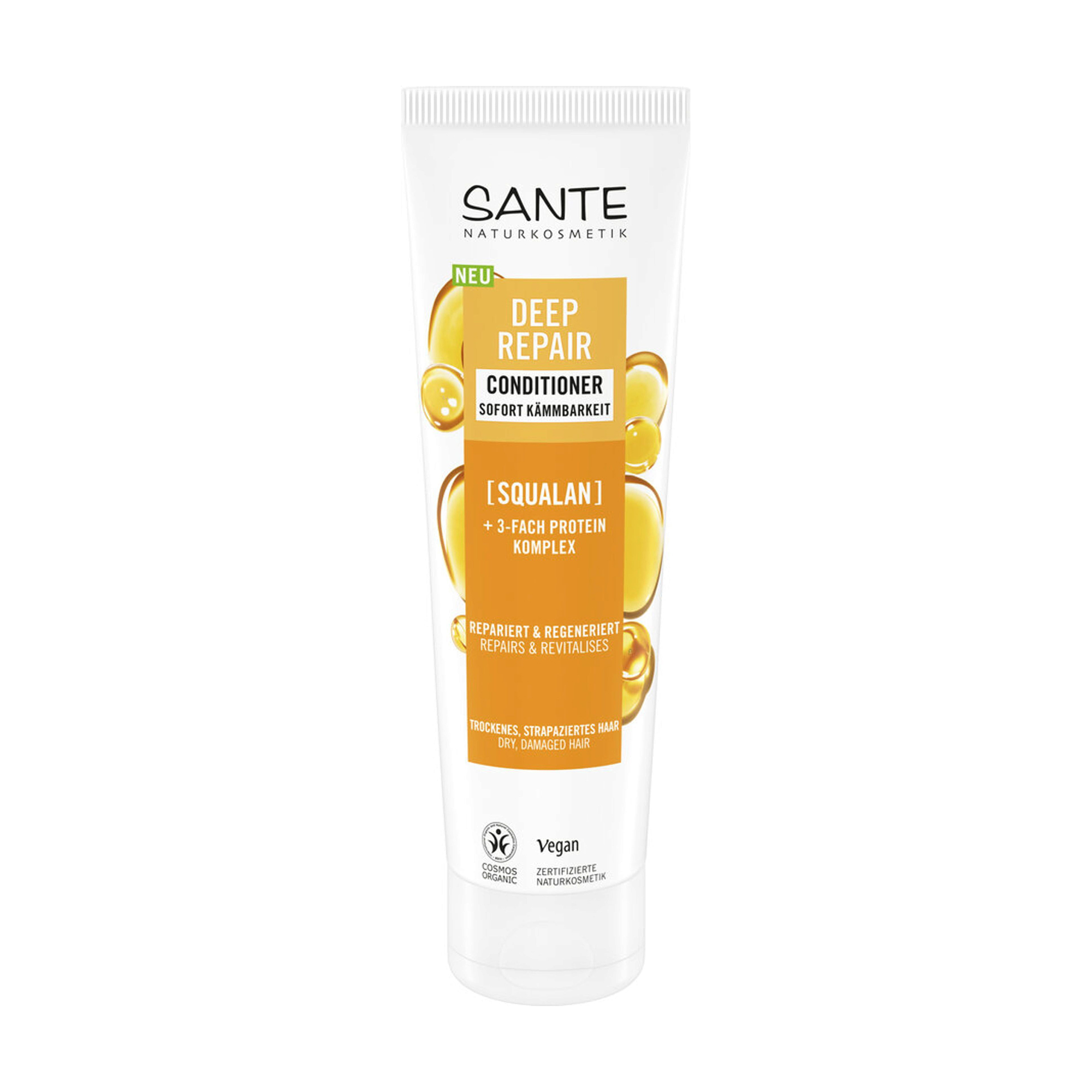 Кондиціонер Sante Deep Repair Conditioner для відновлення сухого пошкодженого волосся, зі скваланом, 150 мл